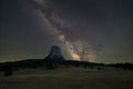 Milky Way Galaxy over Devils Tower