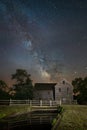 Milky Way Galaxy over an old Mill