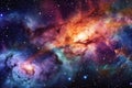 Milky way galaxy with star and space dust in the universe and deep night sky planet background