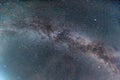 Milky way galaxy with stars in the night sky. Astrophotography of clearly universe space Royalty Free Stock Photo