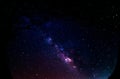 Milky way galaxy with stars and space dust in the univers