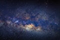 Milky way galaxy with stars and space dust in the universe Royalty Free Stock Photo