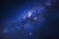 Milky way galaxy with stars and space dust in the universe Royalty Free Stock Photo