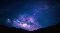 Milky way galaxy with stars and space dust in the universe Royalty Free Stock Photo