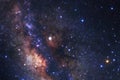 Milky way galaxy with stars and space dust in the universe Royalty Free Stock Photo