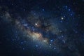 Milky way galaxy with stars and space dust in the universe Royalty Free Stock Photo