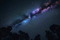 Milky Way galaxy in Universe astrophotography Royalty Free Stock Photo