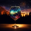 The Milky Way is in a giant wine glass