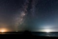 Milky way on the horizon