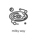 Milky way icon from Astronomy collection.