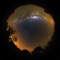 Milky way inverted 360 planet