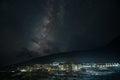 Milky way in Lobuche,Nepal.Everest base camp trek route in winter