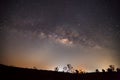 Milky Way. Long exposure photograph Royalty Free Stock Photo