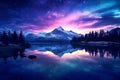 milky way mountain, AI generated Royalty Free Stock Photo