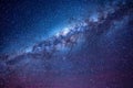 Milky way in the night sky of Atacama desert Chile Royalty Free Stock Photo