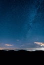 The Milky Way in the night sky, from Skyline Drive in Shenandoah National Park, Virginia Royalty Free Stock Photo