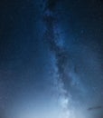 Milky Way. Night sky with stars as a background. Natural compositon at the night time. Royalty Free Stock Photo