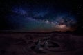 Milky Way ove the Reflection Canyon Utah USA Landscapes Royalty Free Stock Photo