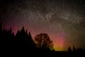 Milky Way over Aurora Ridge Royalty Free Stock Photo