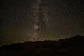 Milky Way over Badlands National Park in South Dakota Royalty Free Stock Photo