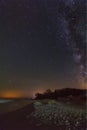 Milky way over beach Royalty Free Stock Photo