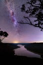 Milky Way Over Burragorang Lake Royalty Free Stock Photo