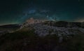 Milky Way over the castle at Nerpio