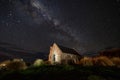 Milky way over the Church of the Good Shepherd, Lake Tekapo, New Royalty Free Stock Photo