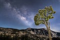 Milky Way Over Clouds Rest - Yosemite National Park Royalty Free Stock Photo