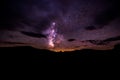 Milky Way over Craters of The Moon National Preserve Royalty Free Stock Photo