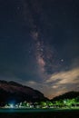 Milky Way over the famous Mount Danxia