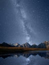 Milky Way over the Koruldi lakes Royalty Free Stock Photo