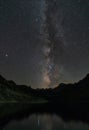 Milky Way over Lake SabrinaLake Sabrina high Royalty Free Stock Photo