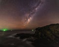 The Milky Way over the ocean Royalty Free Stock Photo