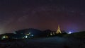 Milky Way over pha soin keaw temple , thailand