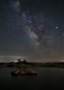 Milky way over Rosarito lake