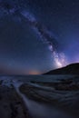 Milky Way over the sea Royalty Free Stock Photo