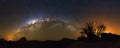 Milky way panorama Madagascar