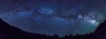 Milky Way Panorama With Mount Bachelor