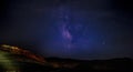 Milky Way in the Red Mountains of Xizi.Azerbaijan