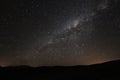 Milky way rising above the andean mountains, Argentina