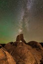 Milky way shot above the Boot arch in Alabama Hills Lone Pine, California