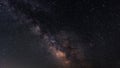 Milky Way On The Starry Night Sky