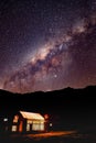 Milky Way and starry skies over Mt Ausangate and the Andes mountains. Cusco, Peru
