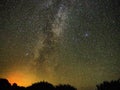 Milky way stars Cygnus and Lyra constellation observing Royalty Free Stock Photo