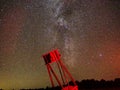 Milky way stars and Galaxies observing over big DOB telescope Royalty Free Stock Photo