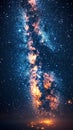 The Milky Way and Stars Illuminating the Night Sky Royalty Free Stock Photo