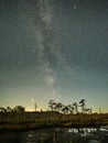 Milky way stars and night sky observing