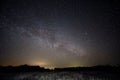 Milky way strars observing over latvian fields