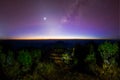 Milky Way tail and Zodiacal light